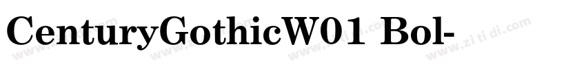 CenturyGothicW01 Bol字体转换
